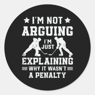 Sticker Rond Je ne discute pas, j'explique simplement pourquoi