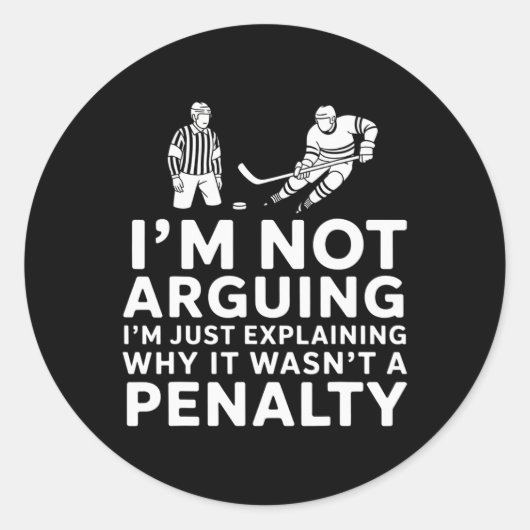 Sticker Rond Je ne discute pas, j'explique simplement pourquoi (Devant)