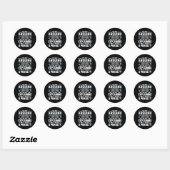 Sticker Rond Je ne discute pas, j'explique simplement pourquoi (Feuille)