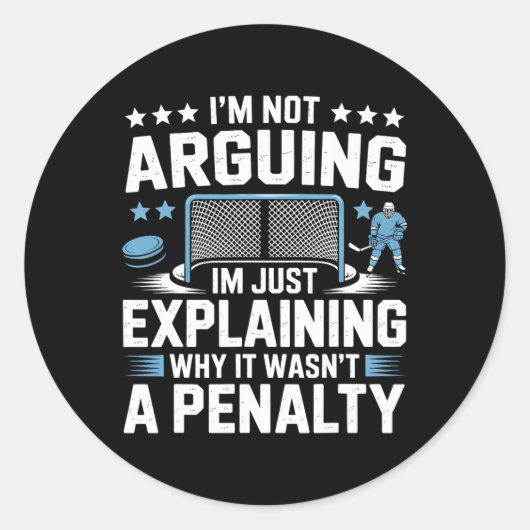 Sticker Rond Je ne discute pas, j'explique simplement pourquoi (Devant)