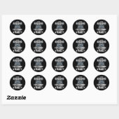 Sticker Rond Je ne discute pas, j'explique simplement pourquoi (Feuille)