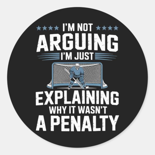 Sticker Rond Je ne discute pas, j'explique simplement pourquoi (Devant)