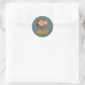 Sticker Rond Je ne donne pas de chouette (Sac)