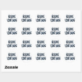 Sticker Rond Je ne fume pas (Feuille)