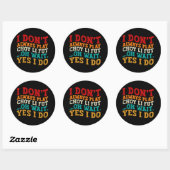 Sticker Rond Je ne joue pas toujours Choy Li Fut Oh Attends Oui (Feuille)