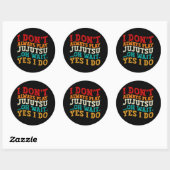 Sticker Rond Je ne joue pas toujours Jujutsu Oh Attends Oui Je  (Feuille)