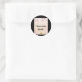 Sticker Rond Je ne mange pas (Sac)