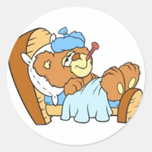 Sticker Rond Je ne me sens pas bien