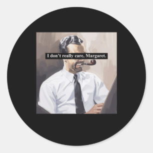Sticker Rond Je Ne M'Occupe Pas Vraiment De Jd Vance
