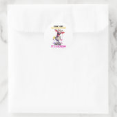 Sticker Rond Je ne péte pas, je murmure simplement dans mon pan (Sac)