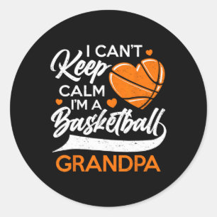 Sticker Rond Je ne peux pas garder le calme Je suis un grand-pè