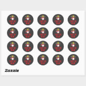 Sticker Rond Je ne peux pas me battre (Feuille)