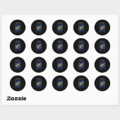 Sticker Rond Je ne peux pas réparer Stud mais je peux le pincer (Feuille)