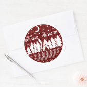 Sticker Rond Je ne suis pas anti-social je suis pro-solitude (Enveloppe)