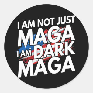 Sticker Rond Je ne suis pas seulement mon sombre Trump élection
