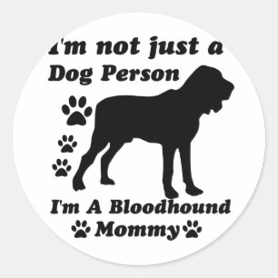 Sticker Rond Je ne suis pas simplement une personne de chien ;