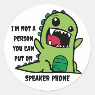 Sticker Rond Je ne suis pas une personne que vous pouvez mettre