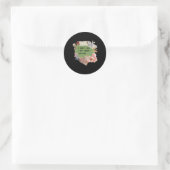 Sticker Rond Je ne vieillit pas (Sac)