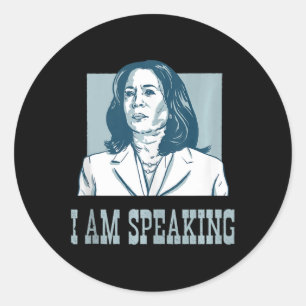 Sticker Rond Je Parle De Harris Wheimer Élection Présidentielle