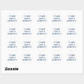 STICKER ROND JE PARS COMME UN MORON ! ! ! (Feuille)