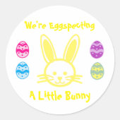 Sticker Rond Je Pense À Un Petit Lapin (Devant)