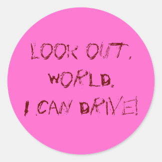 Sticker Rond Je Peux Conduire !