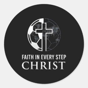 Sticker Rond Je peux faire toutes choses par Christ qui me fort