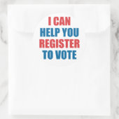 STICKER ROND JE PEUX VOUS AIDER À VOTER (Sac)