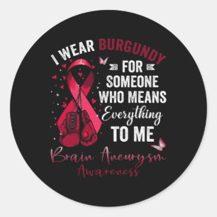 Sticker Rond Je Porte De La Bourgogne Pour Quelqu'Un Cerné Aneu