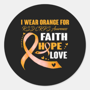 Sticker Rond Je Porte De L'Orange Pour Les Cadeaux De Sensibili