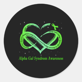 Sticker Rond Je Porte Du Vert Pour La Guerre De Sensibilisation
