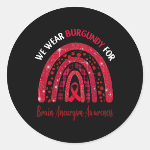 Sticker Rond Je Porte La Bourgogne Pour La Sensibilisation À L'