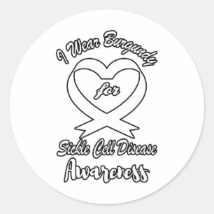 Sticker Rond Je Porte La Bourgogne Pour La Sensibilisation À La