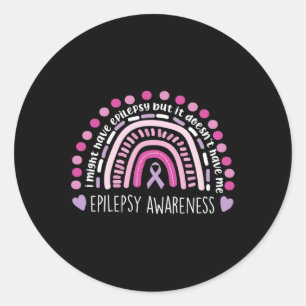 Sticker Rond Je Pourrais Avoir Une Sensibilisation À L'Épilepsi