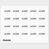 Sticker Rond Je préfère être en camping (Feuille)