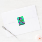 Sticker Rond Je Préférerais Courir ! (Enveloppe)