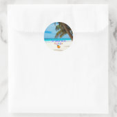 Sticker Rond Je préférerais être en Floride (Sac)