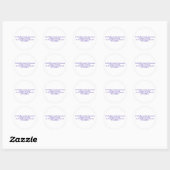 Sticker Rond Je préférerais être exposé..... (Feuille)