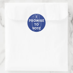 STICKER ROND JE PROMETS DE VOTER