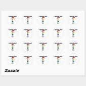 Sticker Rond Je respire Golf (Feuille)