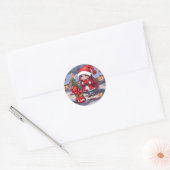 Sticker Rond Je rêve.. Noël (Enveloppe)