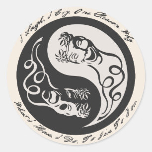 Sticker Rond Je Ris Je Pleure