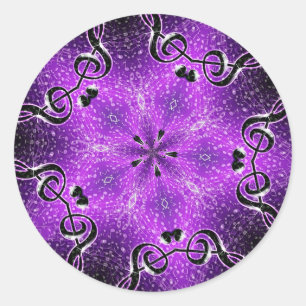 Sticker Rond Je Rock, Vous Rock!