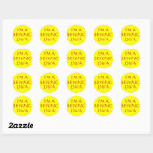 STICKER ROND JE SUIS ASEWINGDIVA (Feuille)