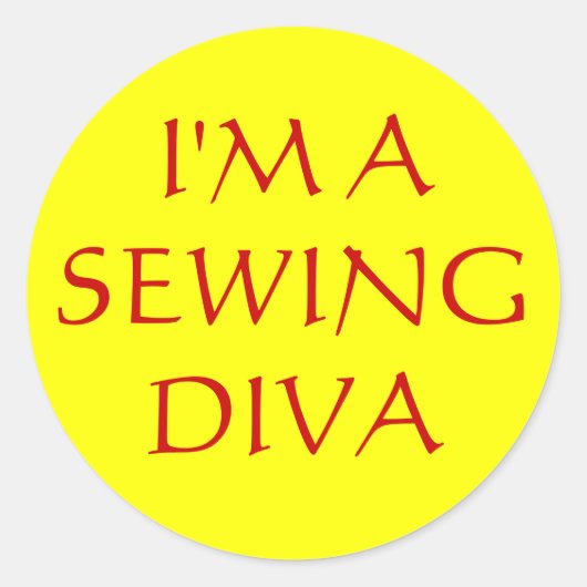 STICKER ROND JE SUIS ASEWINGDIVA (Devant)