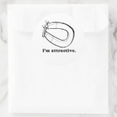 STICKER ROND JE SUIS ATTRAYANT (Sac)