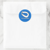 STICKER ROND JE SUIS ATTRAYANT (Sac)