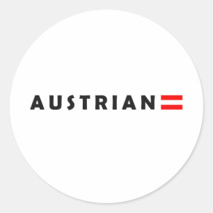 Sticker Rond Je suis autrichienne