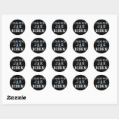 Sticker Rond Je Suis Avec Joe (Feuille)