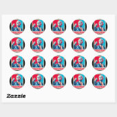 Sticker Rond Je Suis Avec Joe2 (Feuille)